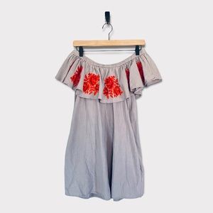 Umgee Floral Off The Shoulder Dress